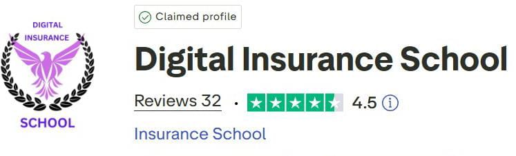 Digital Insurance School — Claimed Trustpilot profile, 4.5 rating from 32 reviews